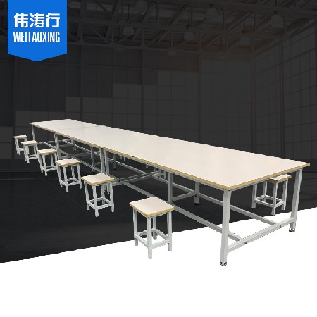 布袋裝配臺工廠車間工作臺鋁材操作臺防靜電維修桌鋁合金工作臺