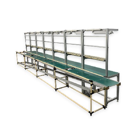 防靜電工作臺批發(fā)電子車間流水線防靜電操作臺鋁型材插件線實驗臺