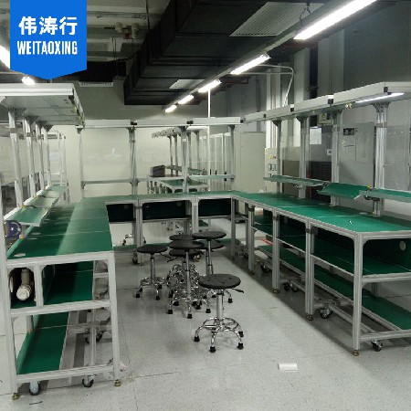 批發環形流水線工作臺 線棒U型生產線操作臺 精益環繞車間工作桌