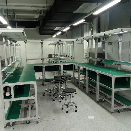 批發環形流水線工作臺 線棒U型生產線操作臺 精益環繞車間工作桌