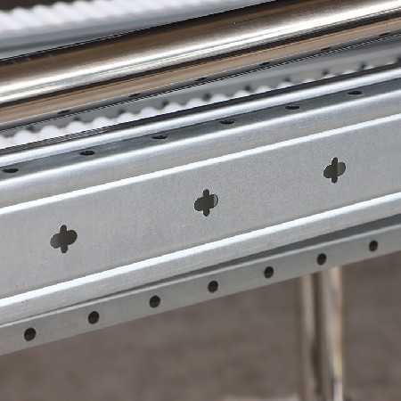 定制批發電池用物料車 3寸插桿腳輪對角帶剎不銹鋼管組裝物料車