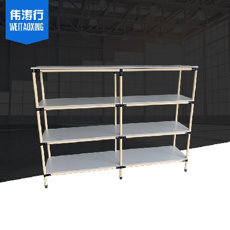 精益管貨架 多層橫梁式可移動老化測試架車間倉儲揀貨線棒置物架