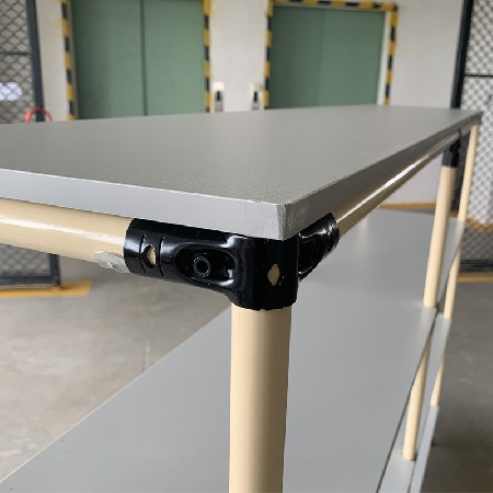 精益管貨架 多層橫梁式可移動老化測試架車間倉儲揀貨線棒置物架