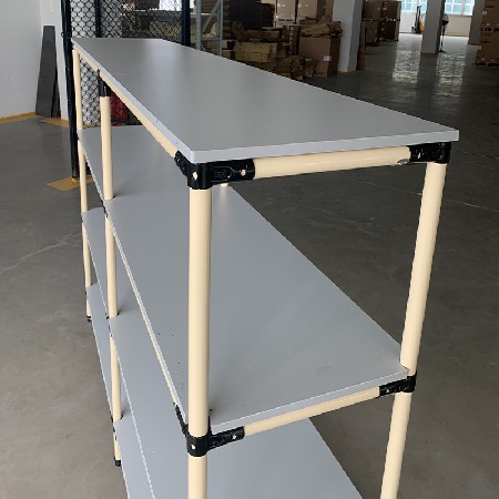 精益管貨架 多層橫梁式可移動老化測試架車間倉儲揀貨線棒置物架